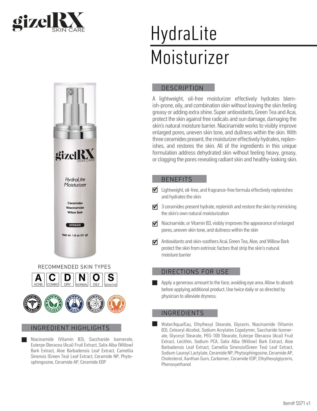 HydraLite Moisturizer